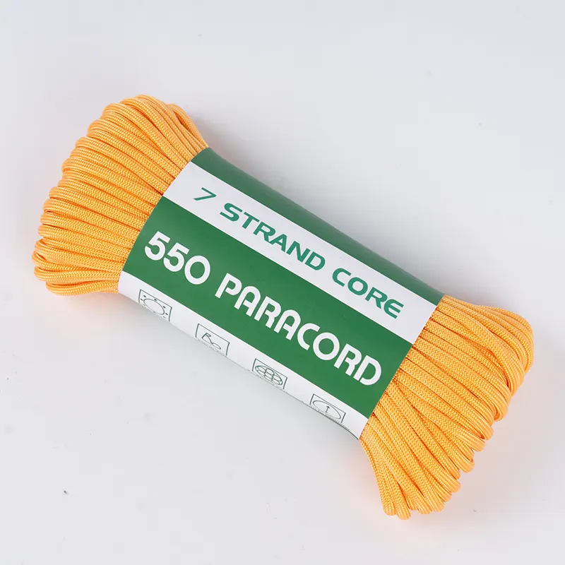 7 Inti Untai 4mm Paracord Poliester Aureus 550 Padat